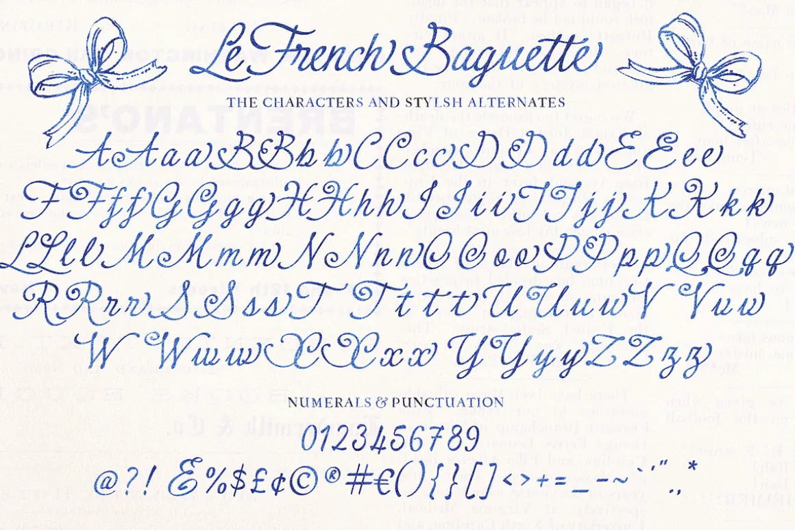 Le French Baguette Script