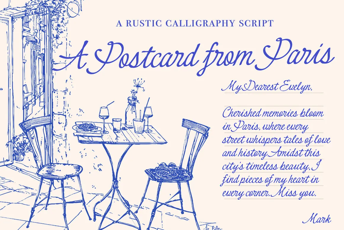 Le French Baguette Script