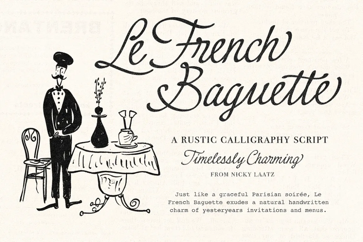 Le French Baguette Script