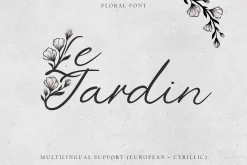 'Le Jardin' Floral Font