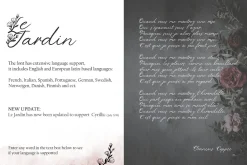 'Le Jardin' Floral Font