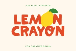 Lemon Crayon A Playful Typeface