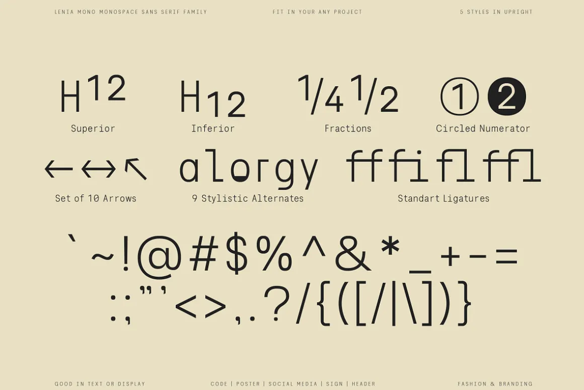 Lenia Mono | Intro 50% OFF