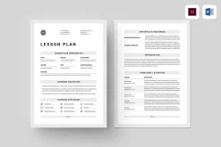 Lesson Plan | MS Word & Indesign