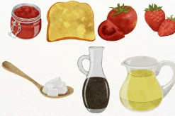Let's Cook Watercolor Clipart