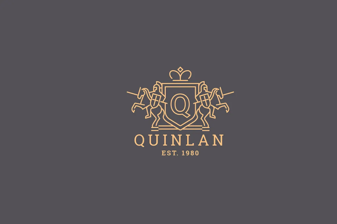 Letter Q Logo - Heraldic,Crest Logo