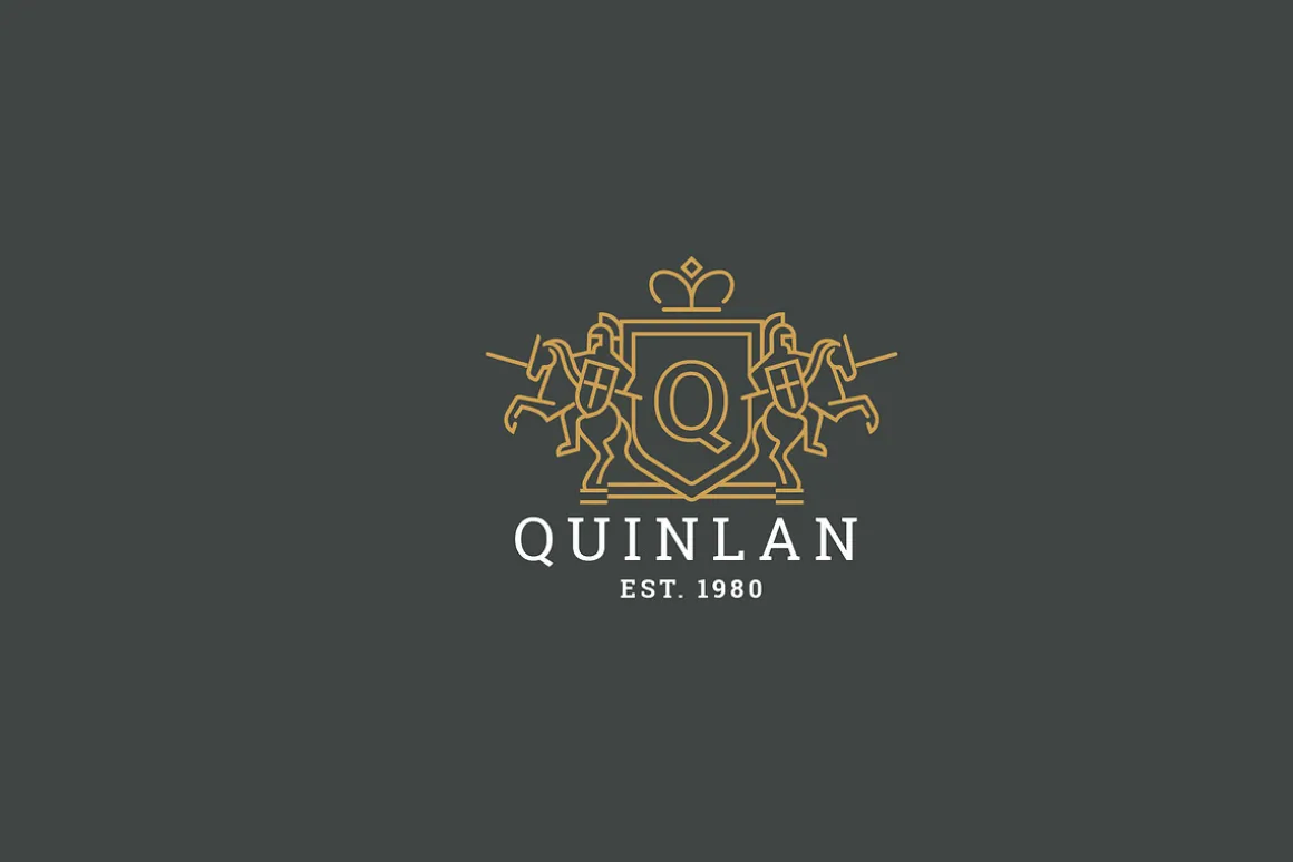 Letter Q Logo - Heraldic,Crest Logo