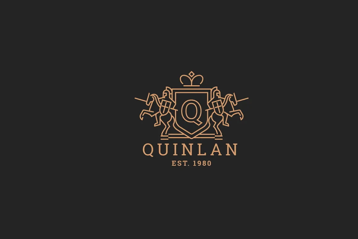 Letter Q Logo - Heraldic,Crest Logo