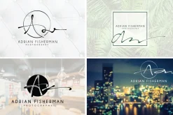 168 LETTER A SIGNATURE monogram logo