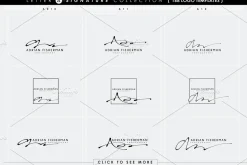168 LETTER A SIGNATURE monogram logo