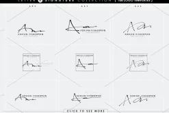 168 LETTER A SIGNATURE monogram logo