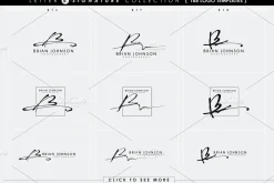 168 LETTER B SIGNATURE monogram logo