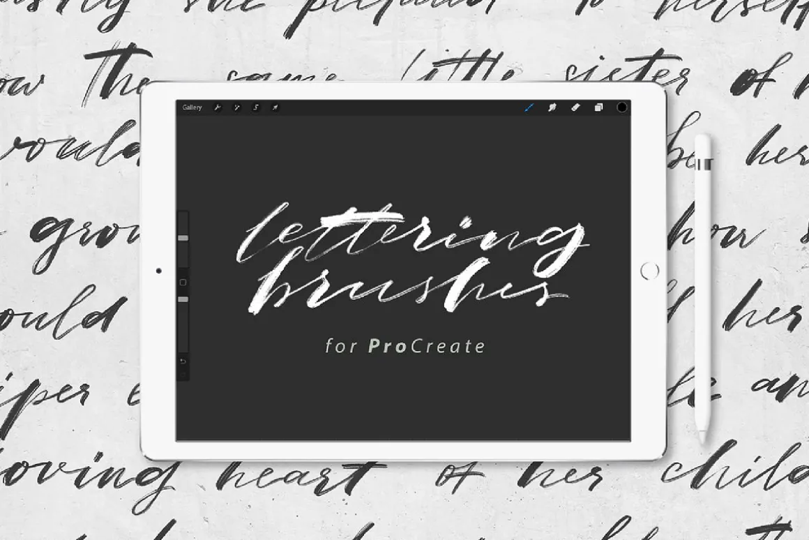 10 Lettering Brushes For Procreate