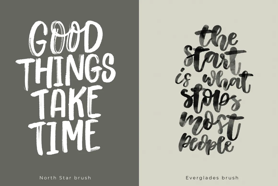10 Lettering Brushes For Procreate