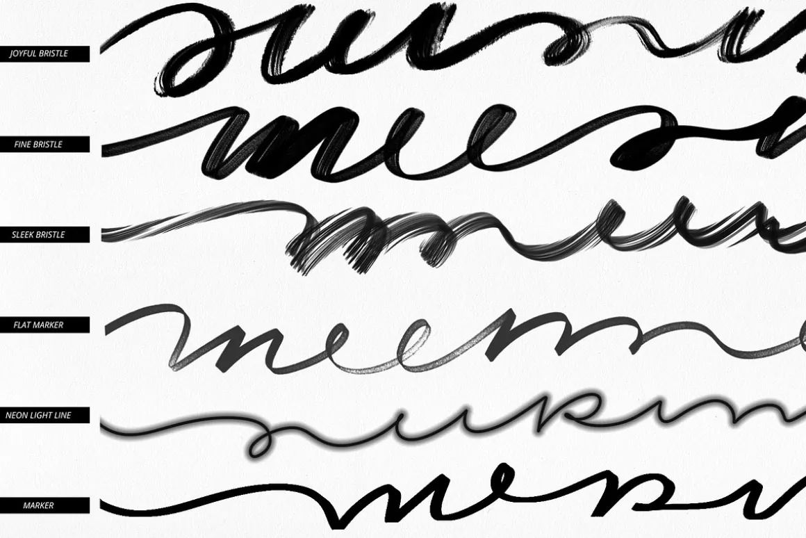 35 Lettering Brushes for Procreate