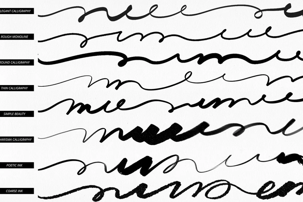 35 Lettering Brushes for Procreate