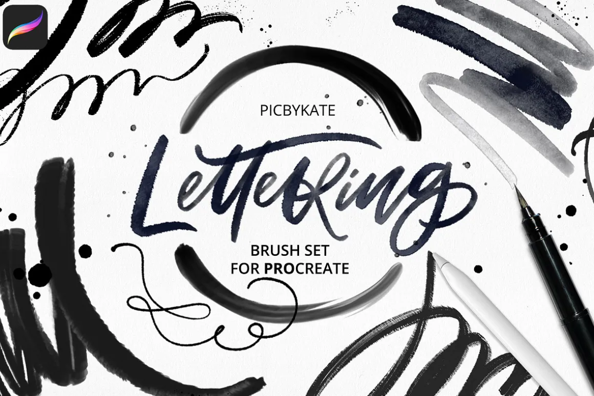 35 Lettering Brushes for Procreate