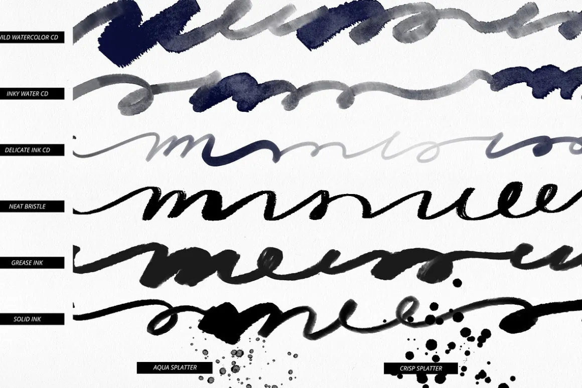 35 Lettering Brushes for Procreate