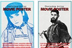 Letter Movie Poster Photoshop Action
