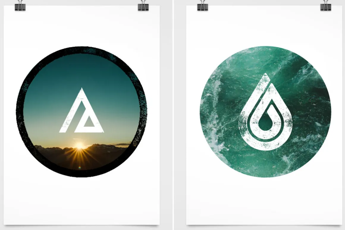 30 Letterpress Vector Symbols