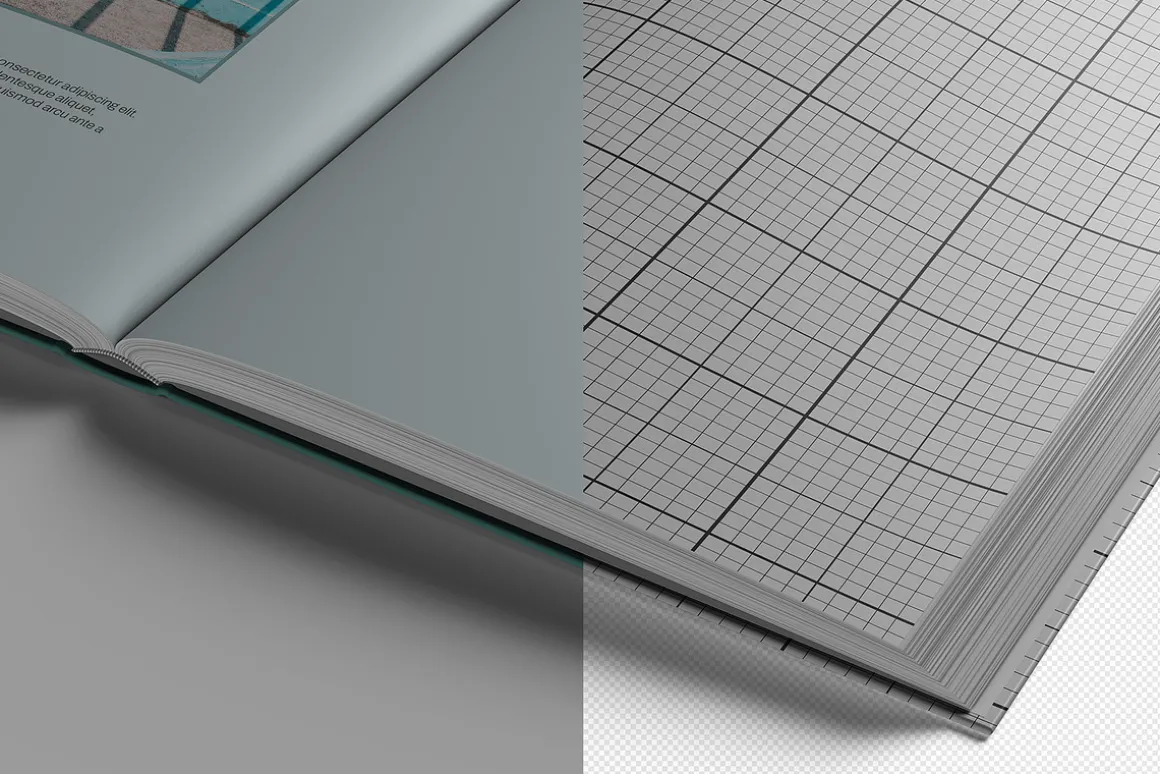Letter Size Book Mockup - 8 views