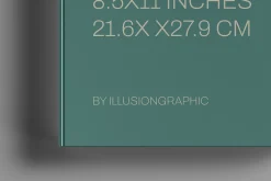 Letter Size Book Mockup - 8 views