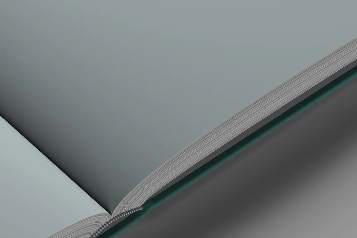 Letter Size Book Mockup - 8 views
