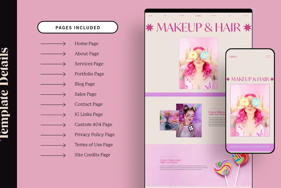 Libra Squarespace Template