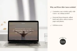 Life Coach Canva Website Template