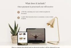 Life Coach Canva Website Template