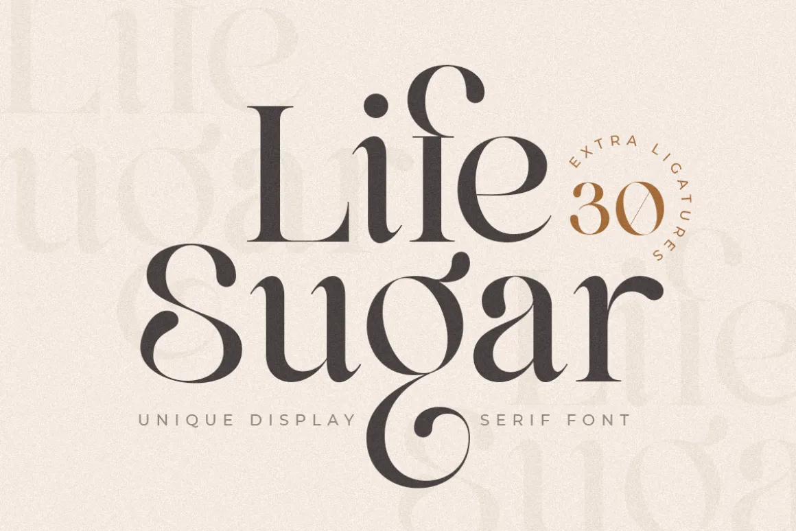 Life Sugar - Unique Serif Font