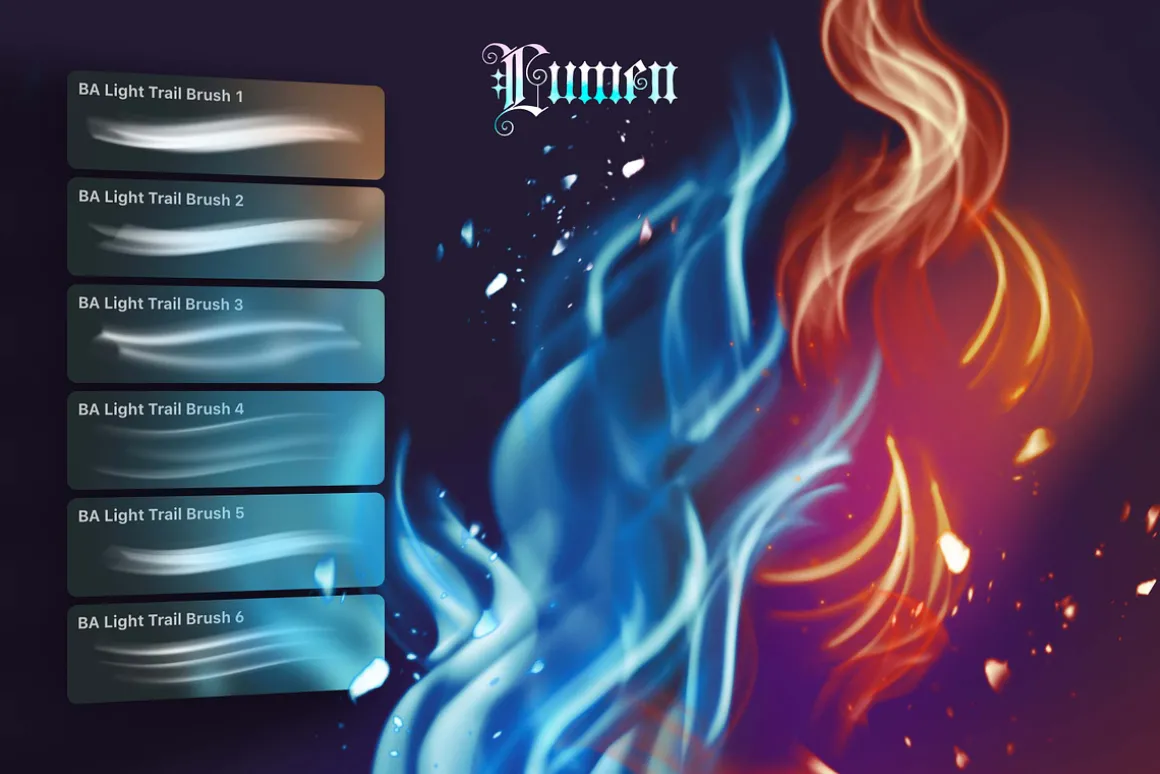 Light and Glow Procreate Brushes
