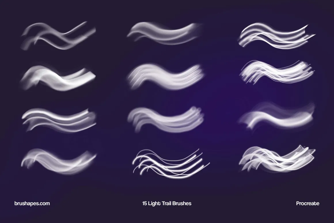 Light and Glow Procreate Brushes