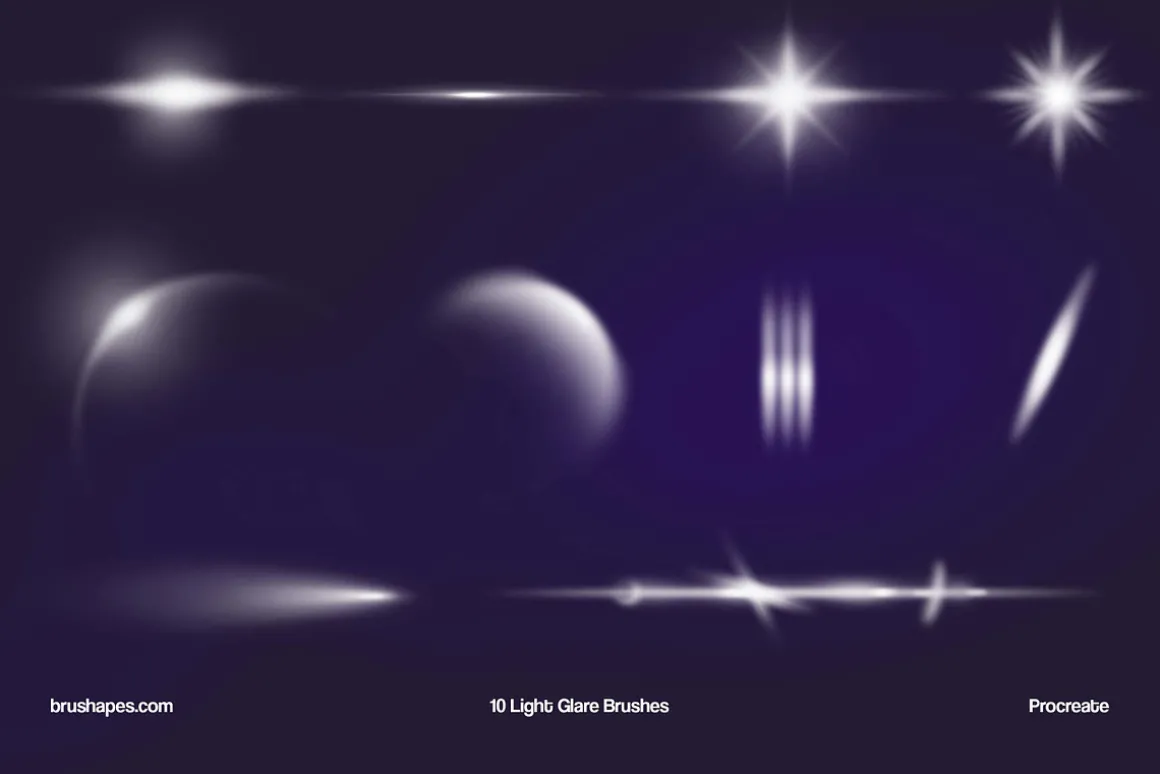 Light and Glow Procreate Brushes