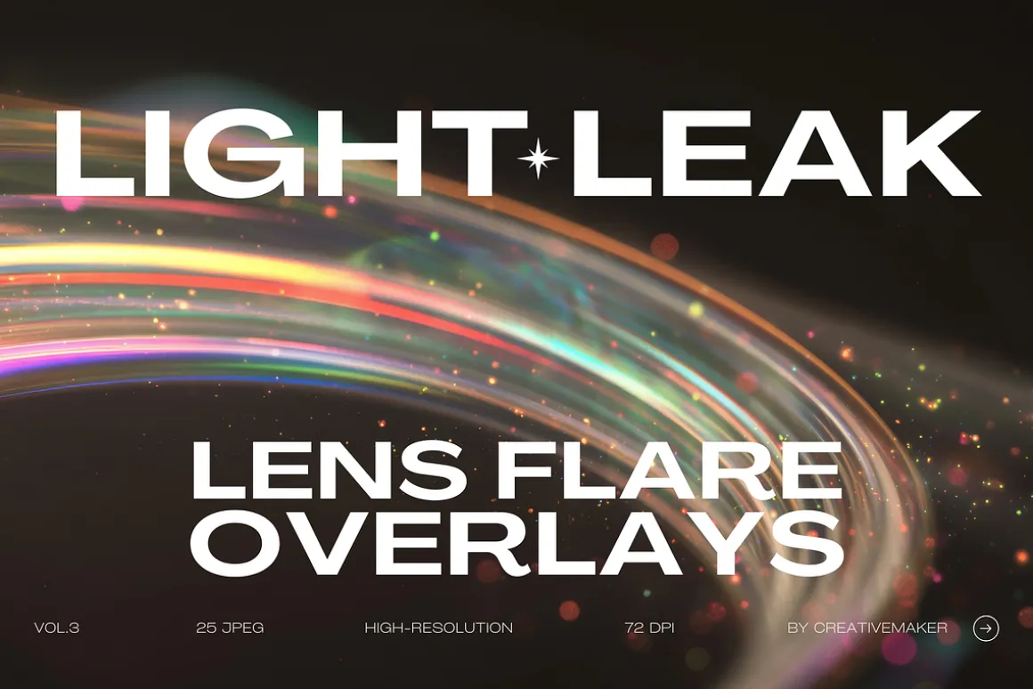 Light Leak Lens Flare Overlays Vol.3