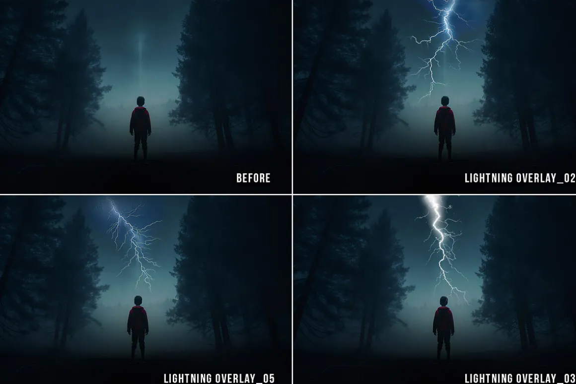 Lightning Transparent PNG overlays