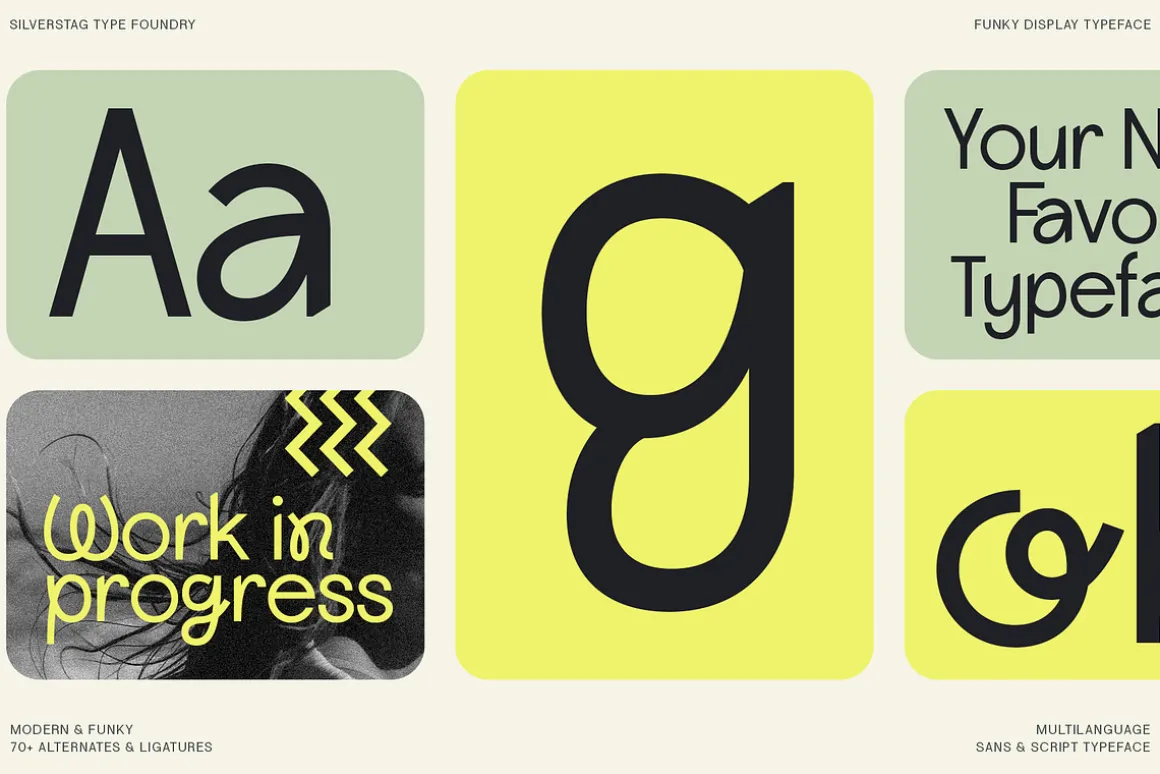 Lightshift - Funky Display Typeface