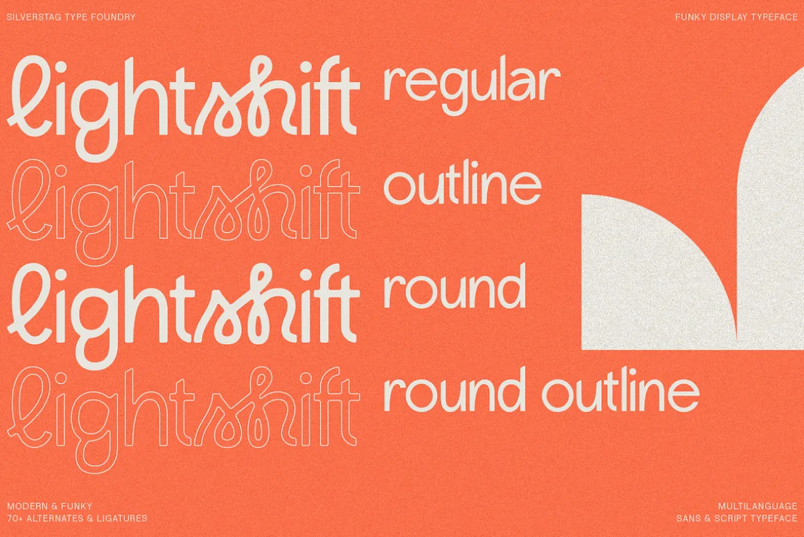 Lightshift - Funky Display Typeface