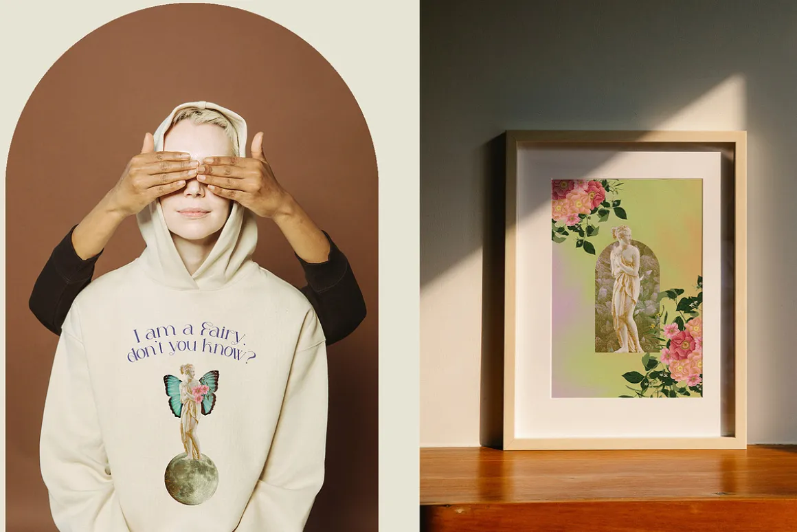 Lime Retrograde Collage & Gradients
