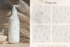Line Art Floral Tender Frames