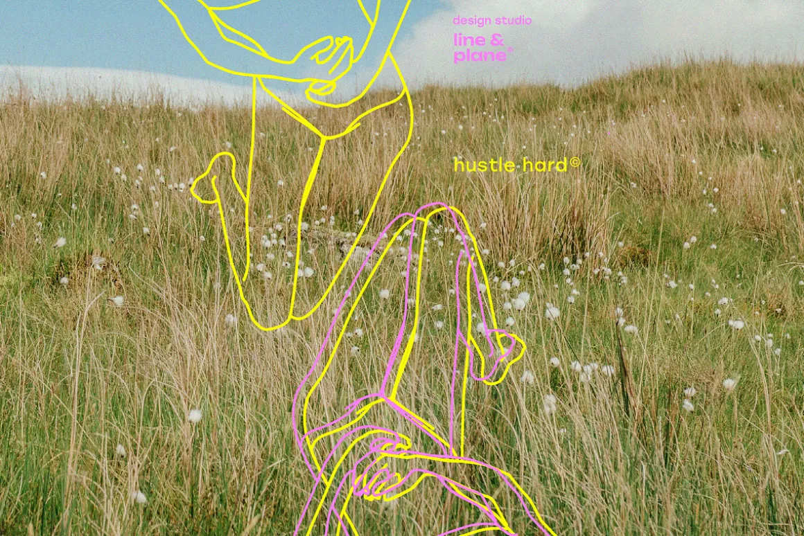 Line illustrations - Female Power