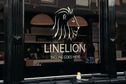 Line Lion Logo