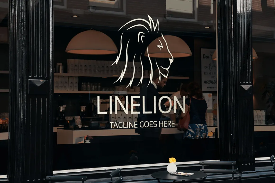 Line Lion Logo