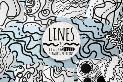 LINES, abstract seamless patterns