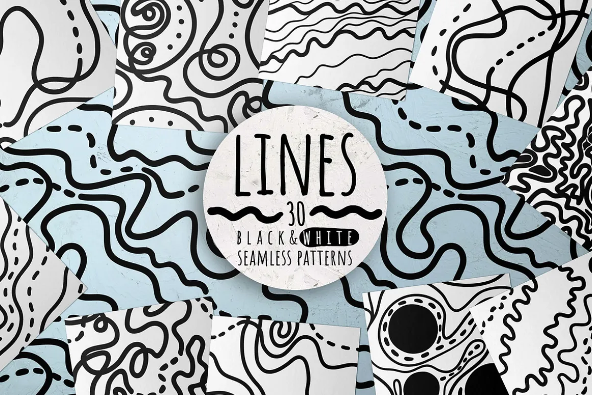LINES, abstract seamless patterns