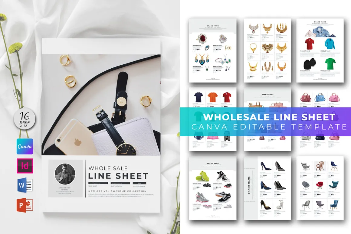 Line Sheet Template for Wholesale