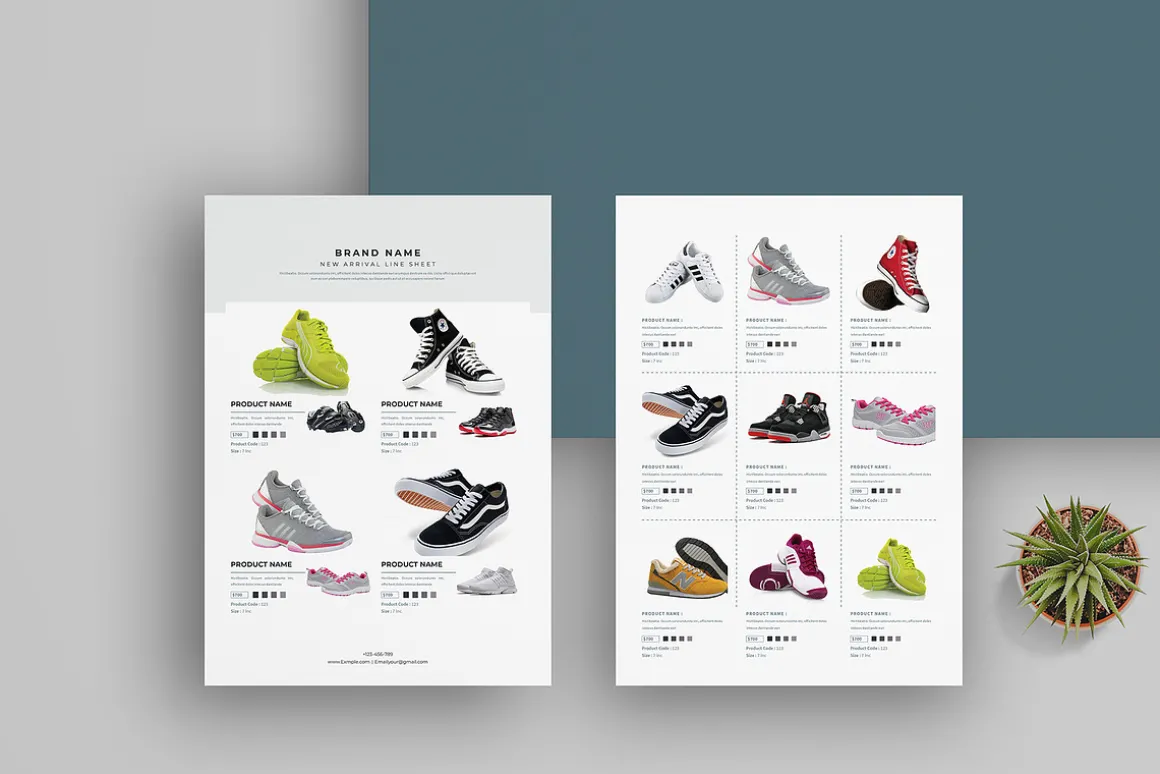 Line Sheet Template for Wholesale