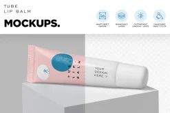 Lip Balm Soft Squeeze Tube Mockups