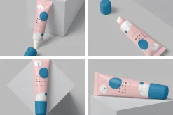 Lip Balm Soft Squeeze Tube Mockups