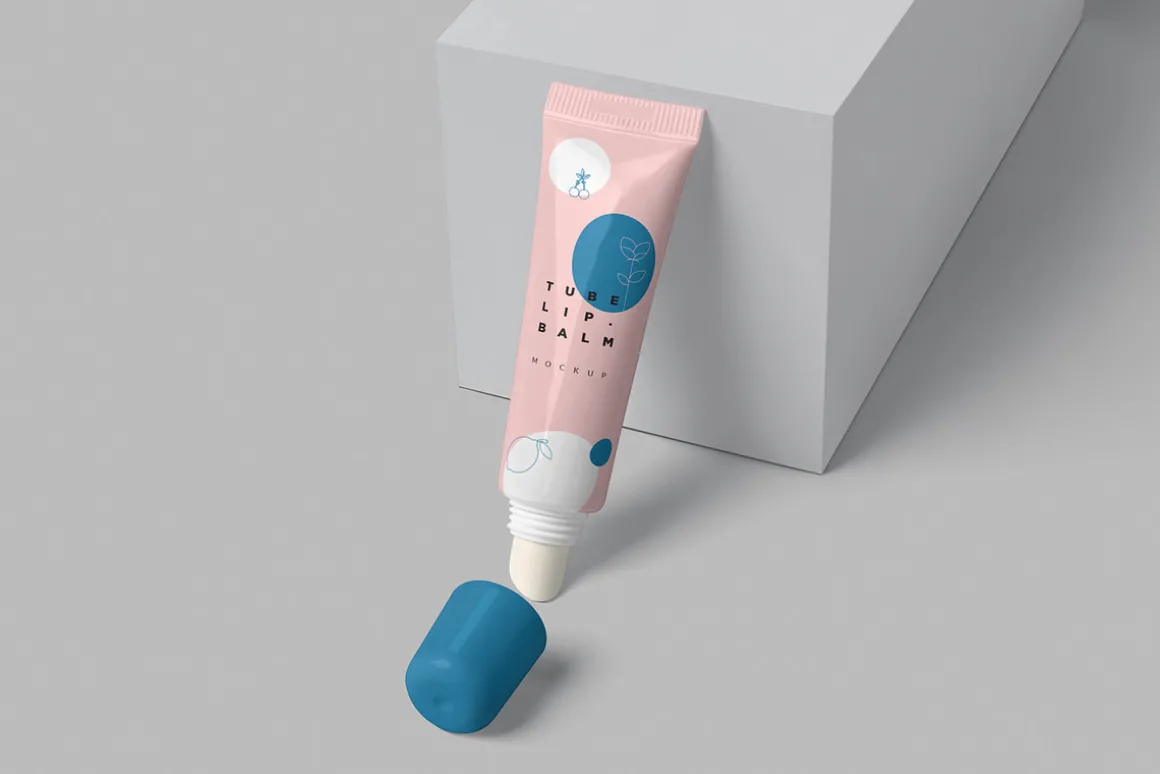 Lip Balm Soft Squeeze Tube Mockups